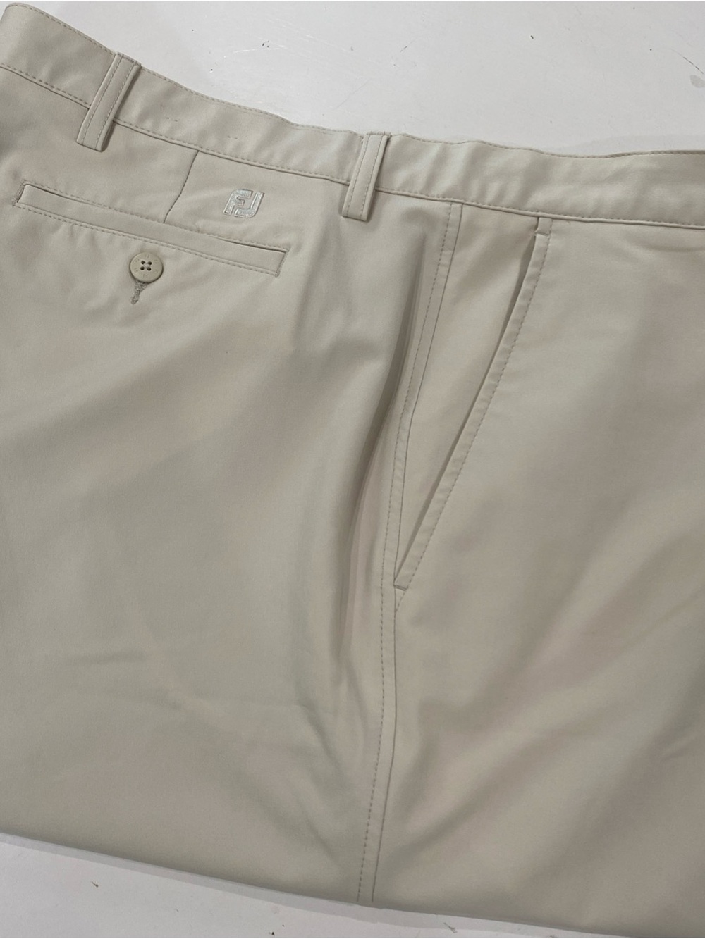 FootJoy Light Beige Performance Golf Shorts 40x9.5 classic preppy